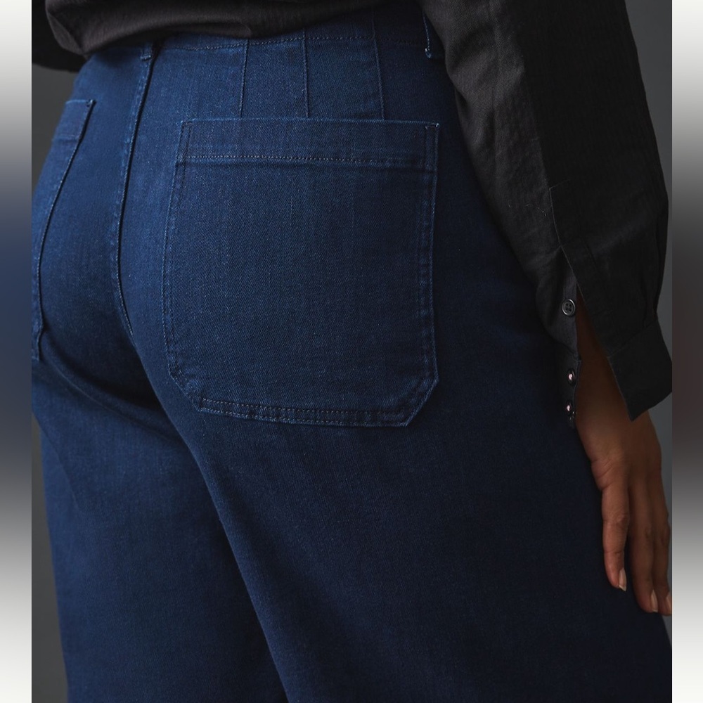 The Colette Cropped High-Rise, Wide-Leg Jean by Maeve - Picture 2 of 7